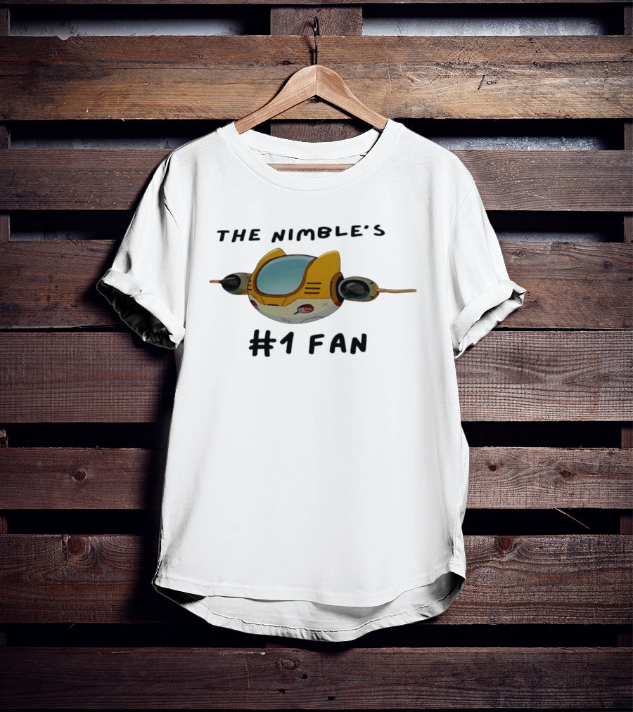 The Nimble's #1 Fan Spacecraft Cartoon T-Shirt