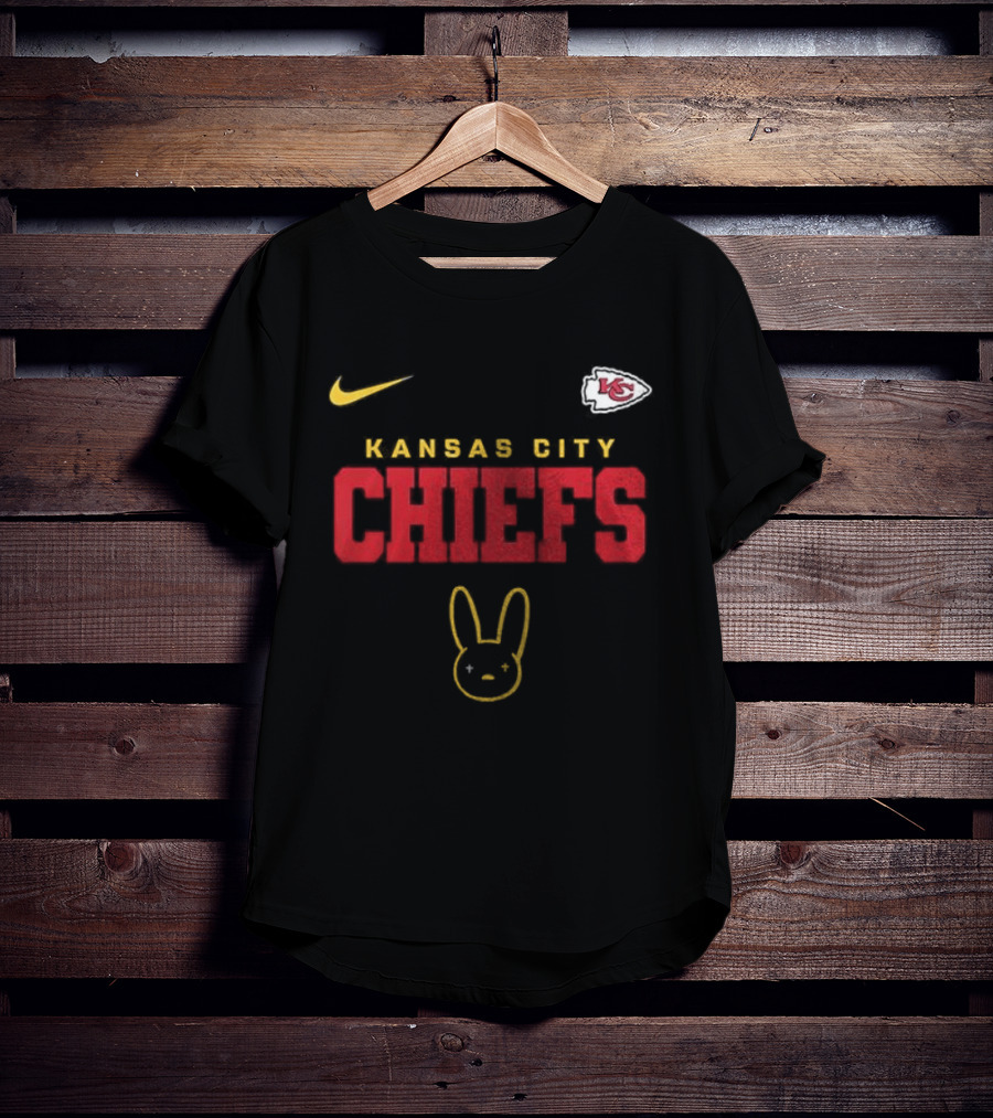 Kansas City Chiefs Bad Bunny El Conejo Malo Vision Skull Nike T-Shirt
