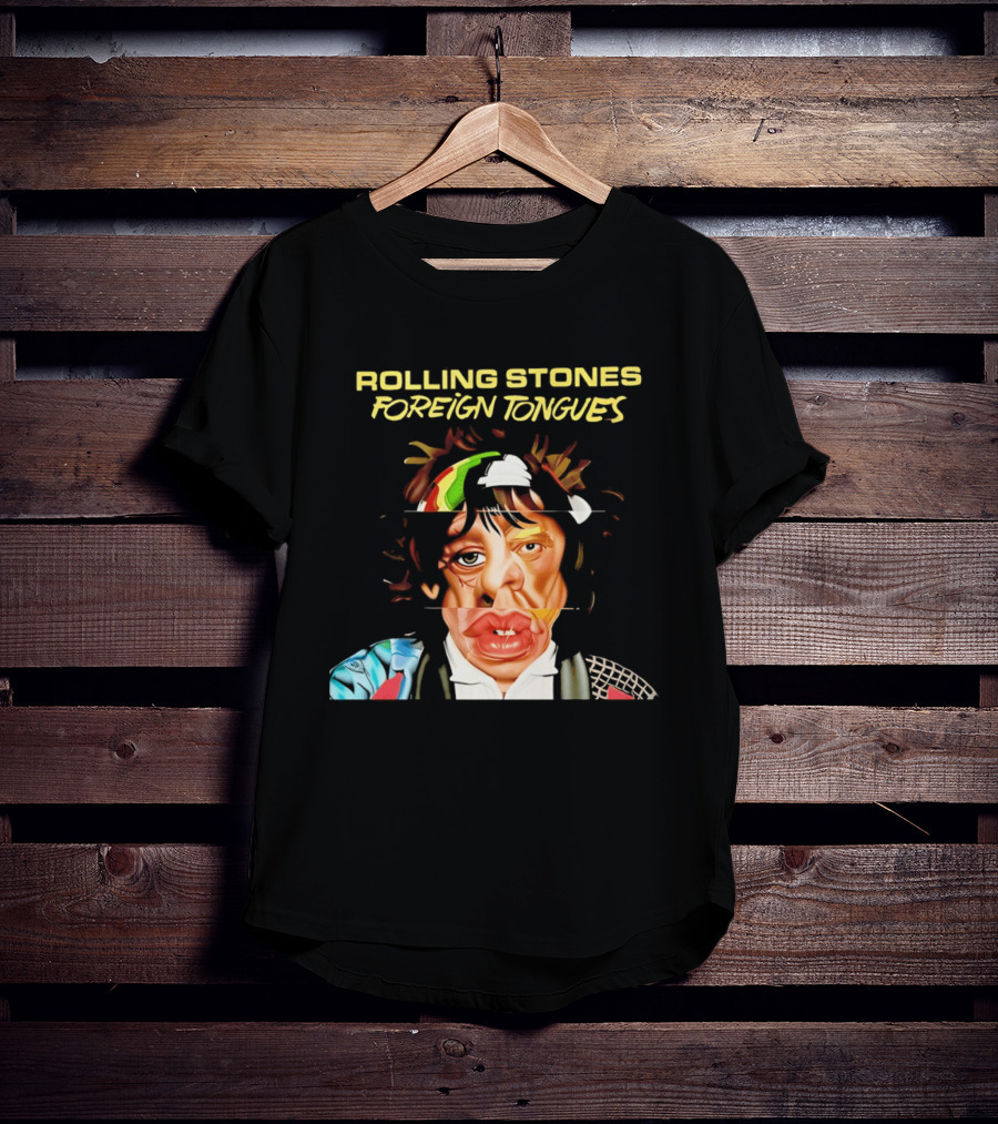 Rolling Stones Foreign Tongues Collage Face 2026 T-Shirt