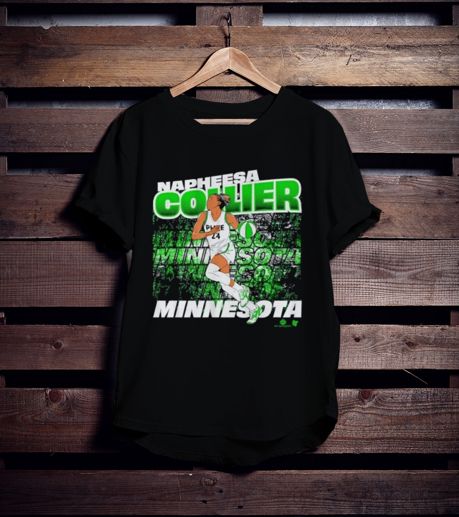 Napheesa Collier Minnesota Lynx Basketball Green Minnesota T-Shirt