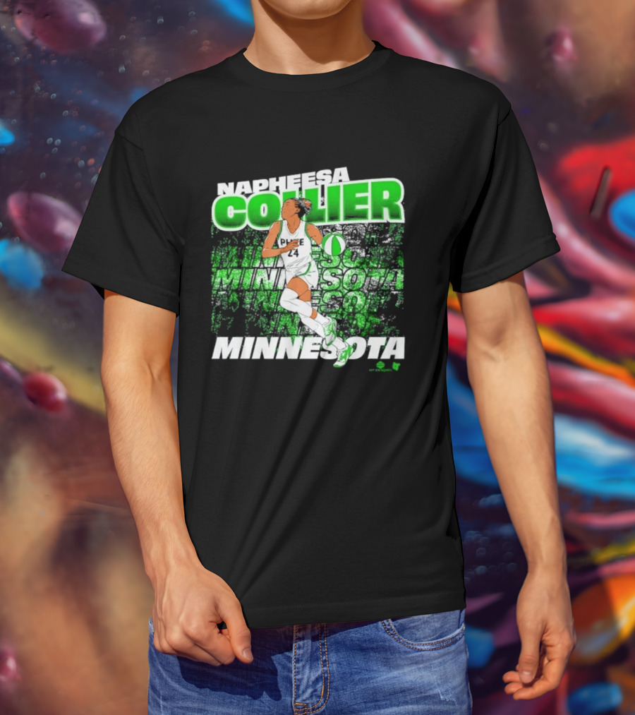 Napheesa Collier Minnesota Lynx Basketball Green Minnesota T-Shirt