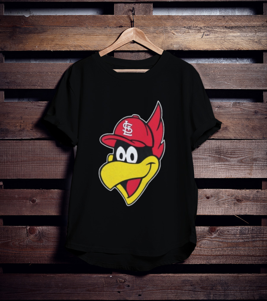 St. Louis Cardinals Fredbird Mascot Facecap Baseball T-Shirt
