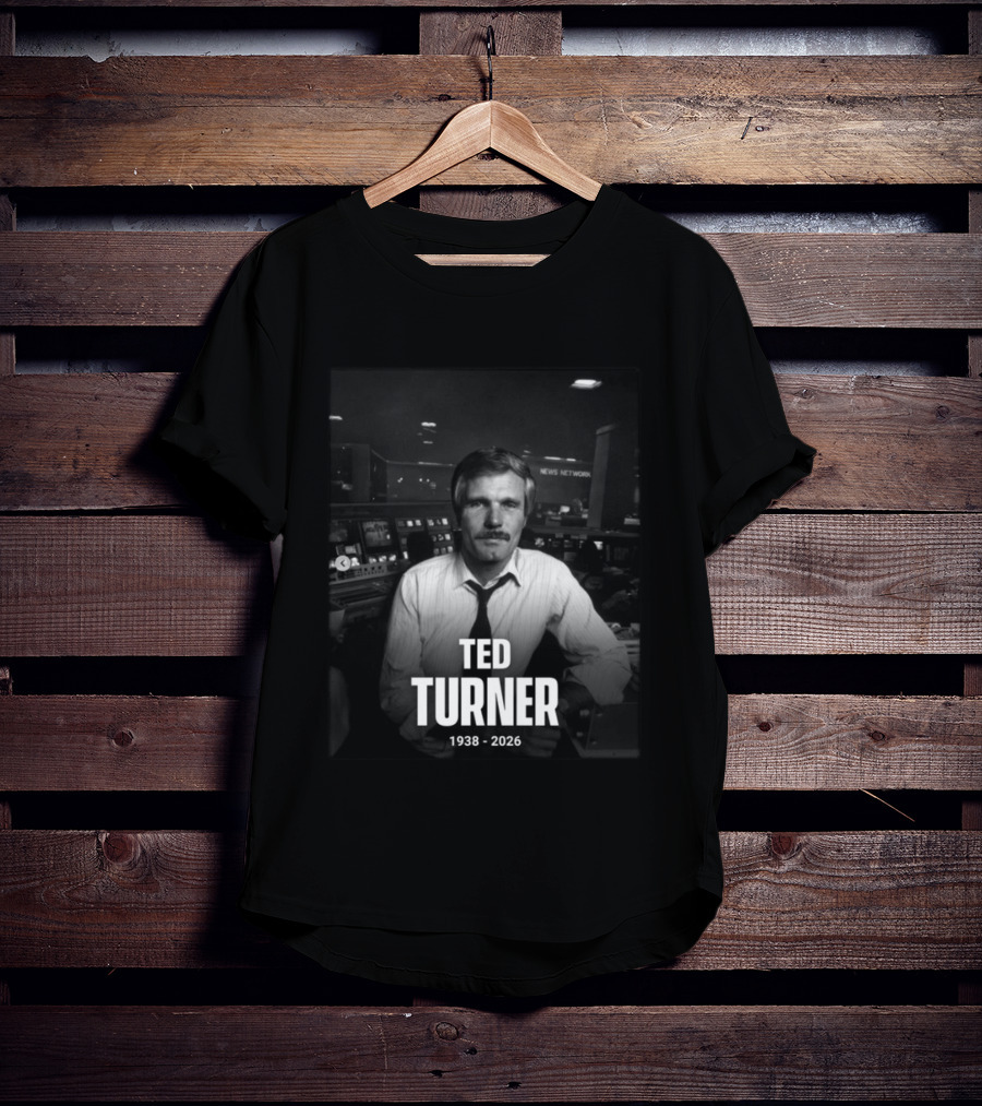 Ted Turner CNN News Network 1938 2026 Remembrance T-Shirt
