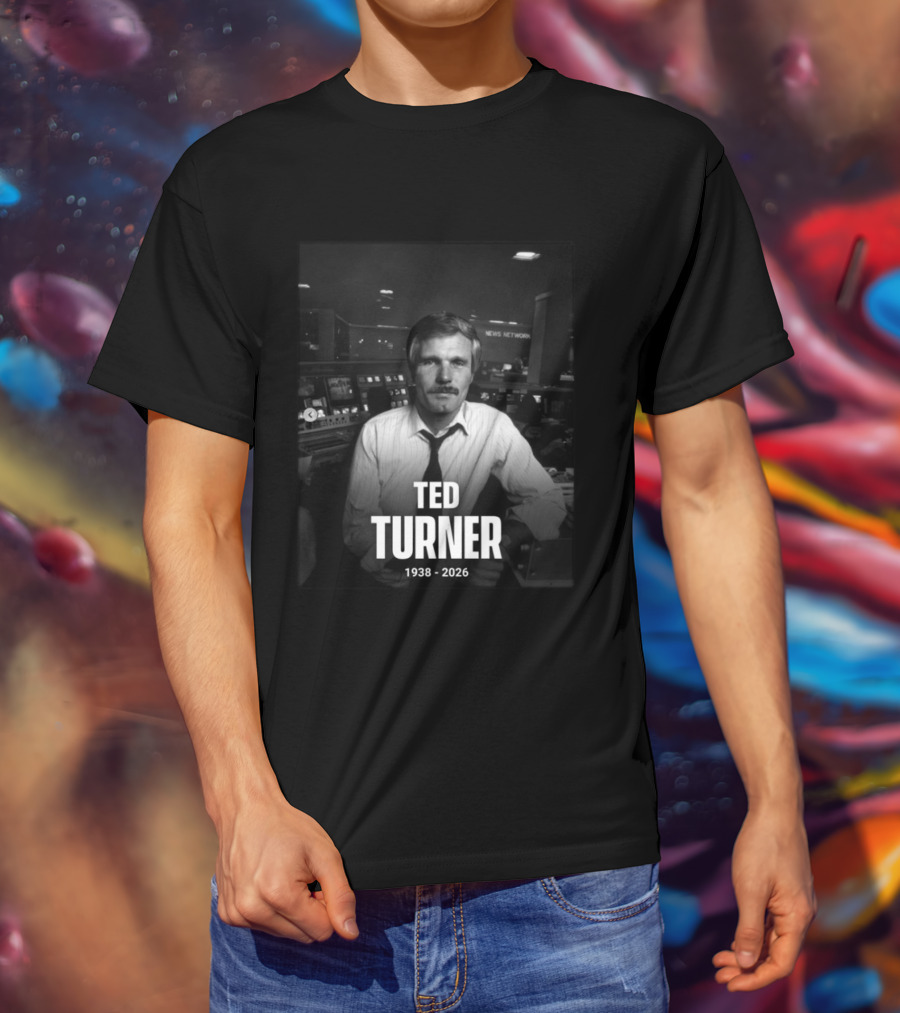 Ted Turner CNN News Network 1938 2026 Remembrance T-Shirt