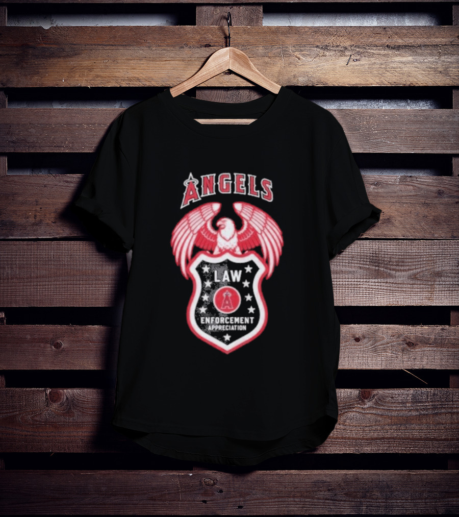 Angels Law Enforcement Appreciation 2026 Eagle Shield T-Shirt