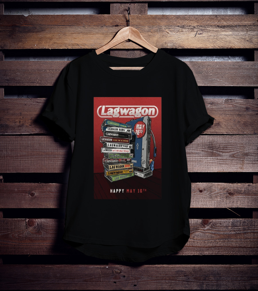 Lagwagon Happy May 16th Fat Wreck Chords 35 Years Celebration San Francisco 2026 T-Shirt