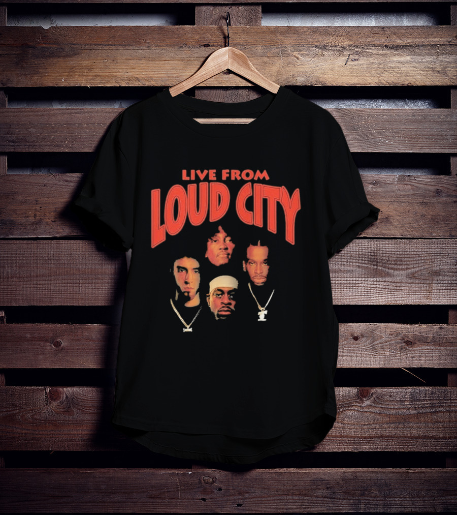 Live From Loud City Hip Hop Legends Faces And Chains T-Shirt