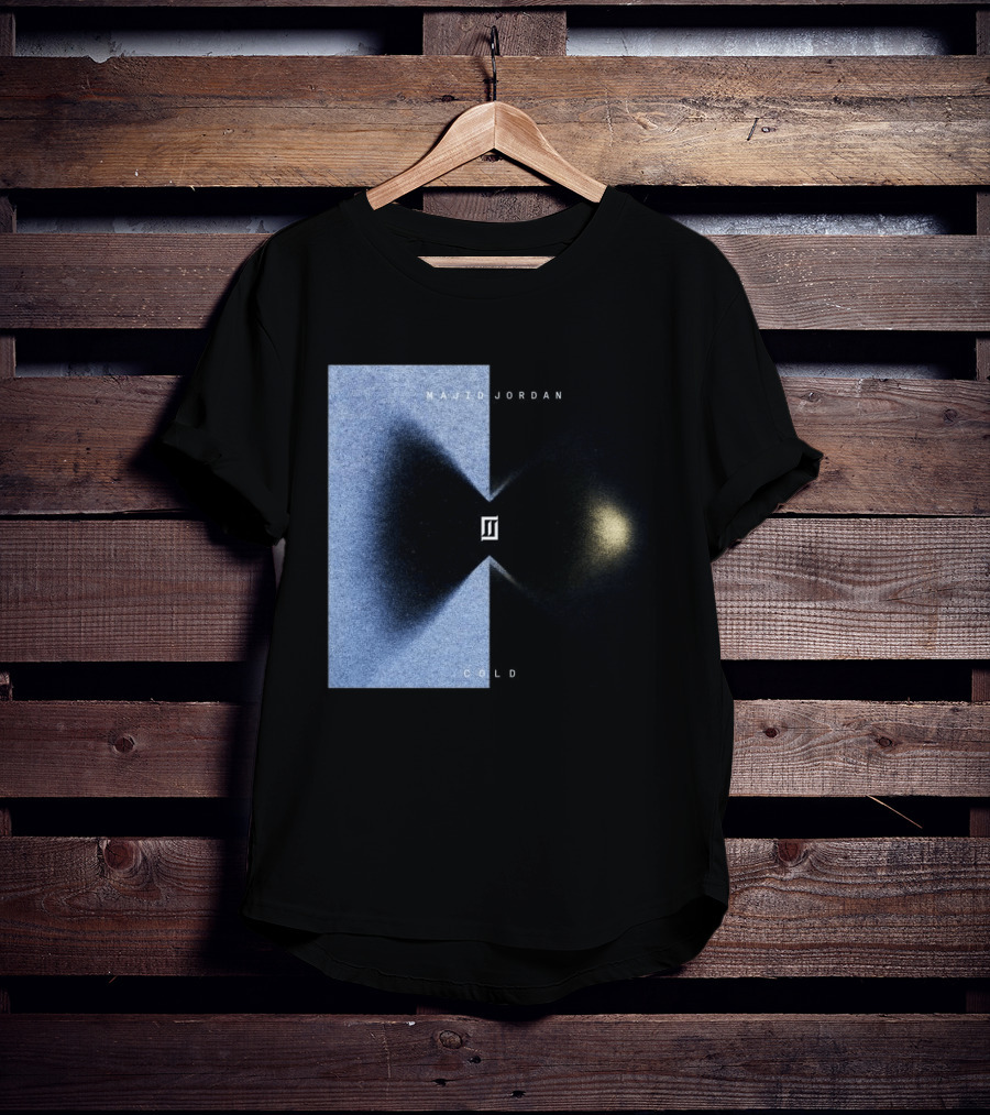 Majid Jordan Cold Album Cover Black And Blue Split T-Shirt