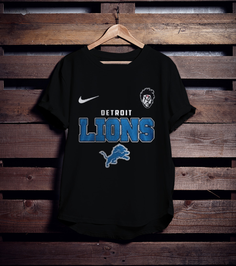 Detroit Lions The Weeknd XO Nike Collab T-Shirt