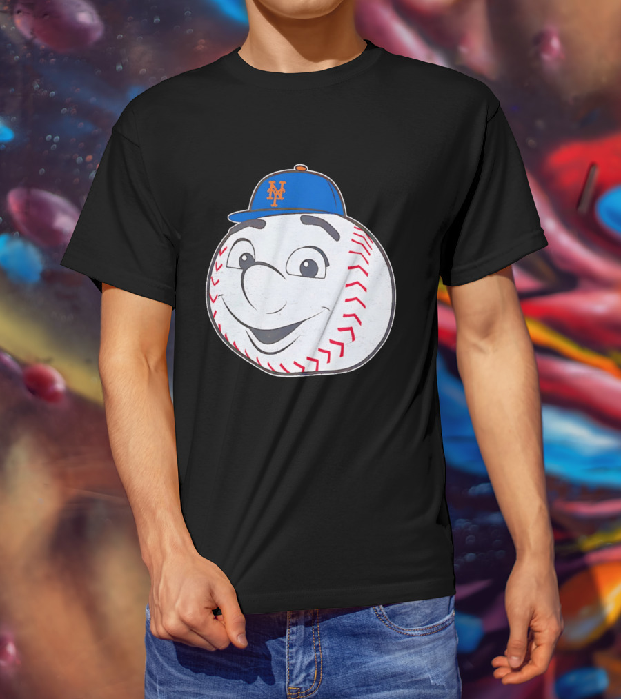 New York Mets Mr. Met Big Face Baseball 2026 T-Shirt