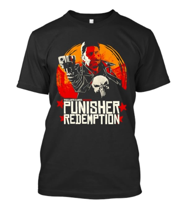 Punisher Redemption Red Dead Vigilante Games T-Shirt