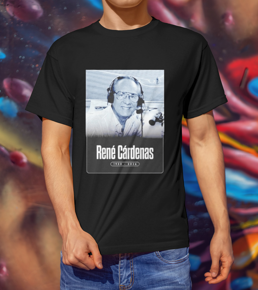 Rene Cardenas 1930 2026 Celebrating Legacy In Broadcasting T-Shirt
