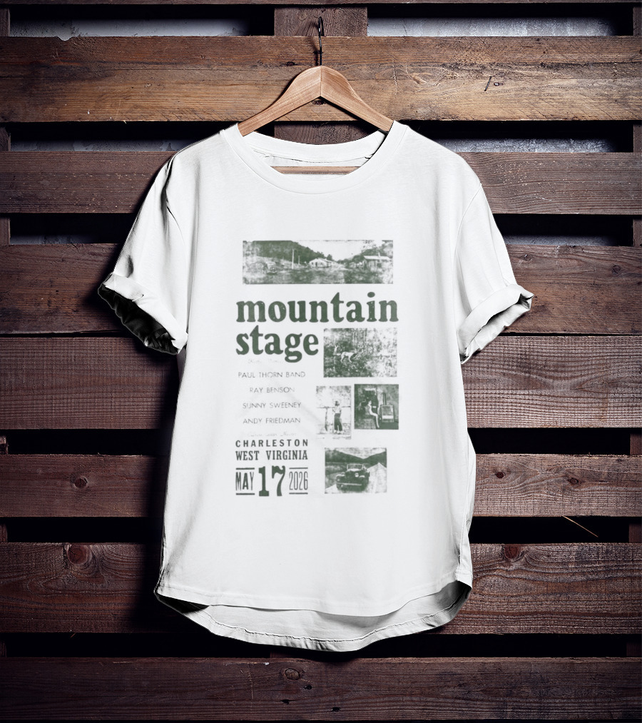 Mountain Stage With Kathy Mattea Charleston West Virginia May 17 2026 T-Shirt