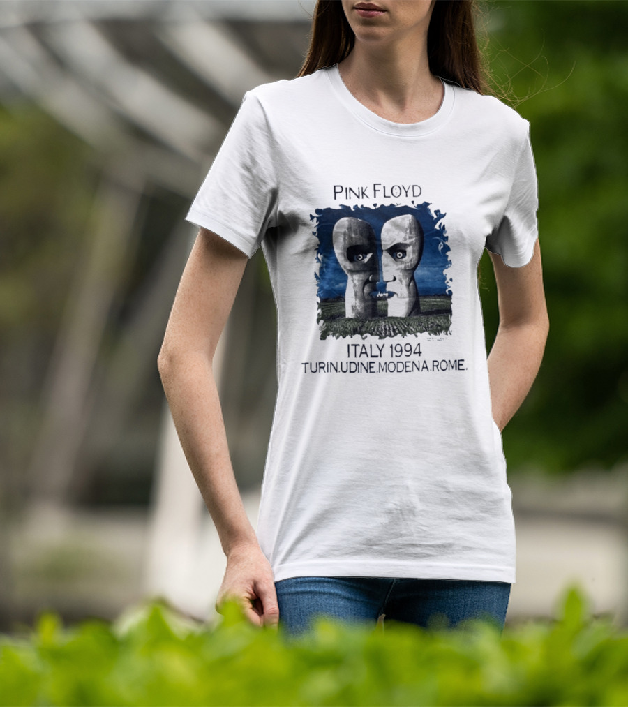 Pink Floyd Italy 1994 Turin Udine Modena Rome Faces T-Shirt