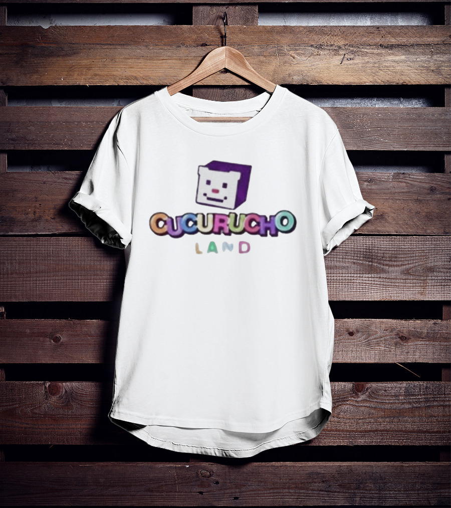 QSMP Cucurucho Land Colorful Cube Face Black T-Shirt