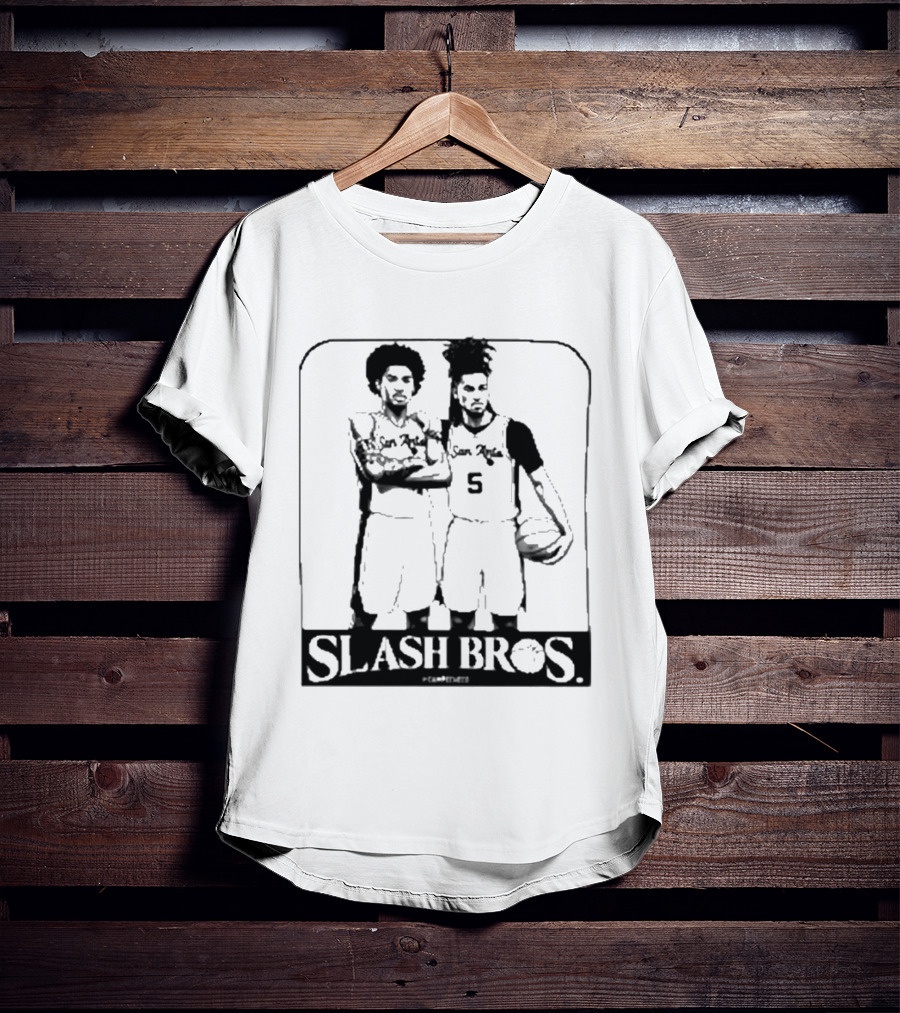 San Antonio Spurs Slash Bros Basketball Players T-Shirt
