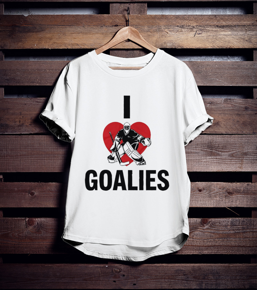 Dan Vladar Ice Hockey I Love Goalies Philadelphia Flyers T-Shirt