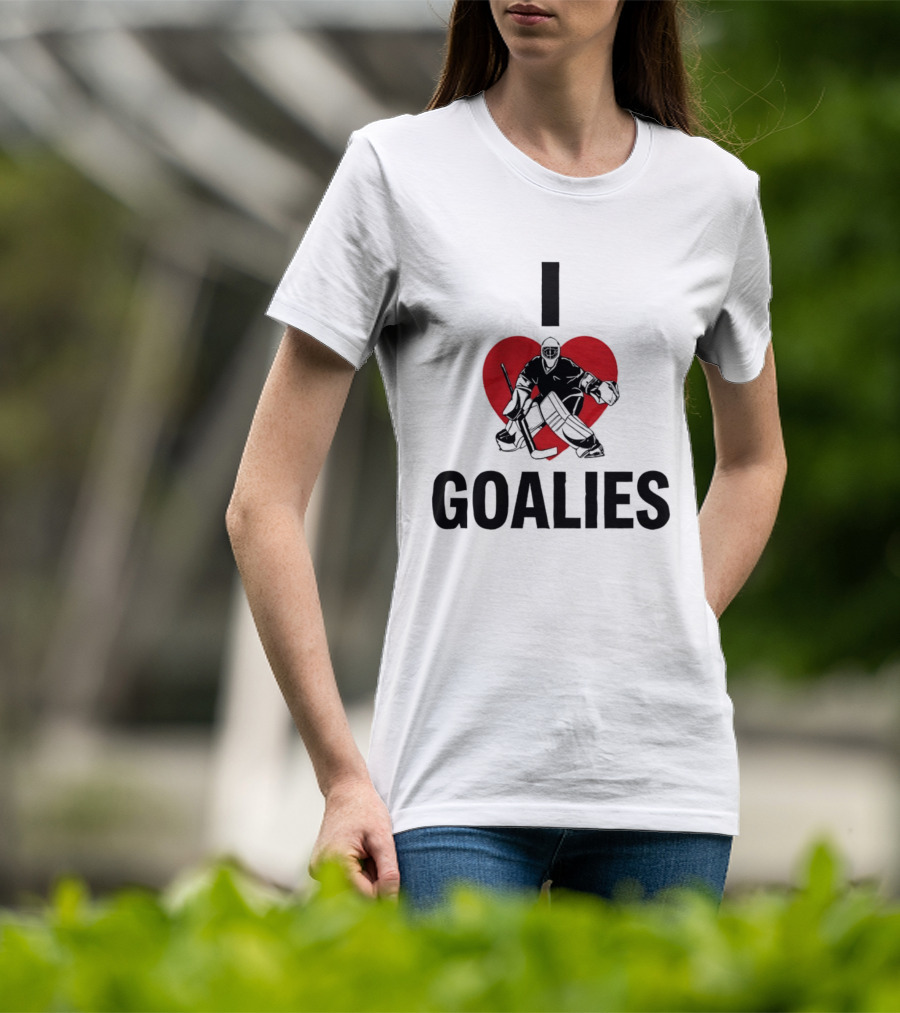 Dan Vladar Ice Hockey I Love Goalies Philadelphia Flyers T-Shirt
