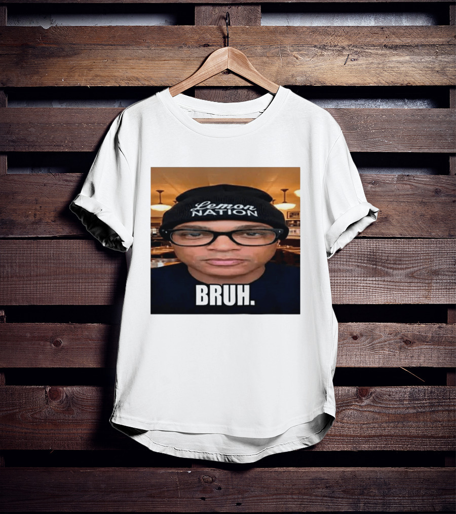 Lemon Nation Beanie Glasses Meme Bruh T-Shirt