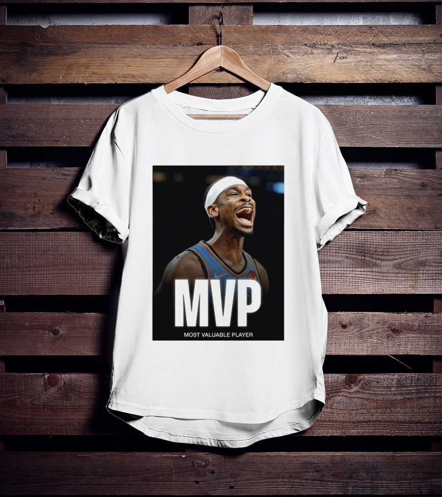 Shai Gilgeous Alexander MVP Most Valuable Player OKC Thunder Celebration T-Shirt
