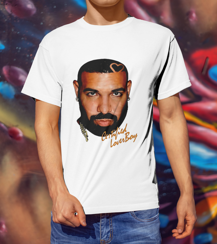 Drake Certified Lover Boy Heart Hair T-Shirt
