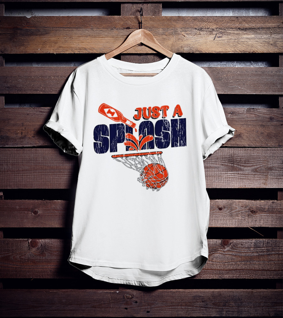 JUST A SPLASH Basketball Bottle Net Hoops T-Shirt