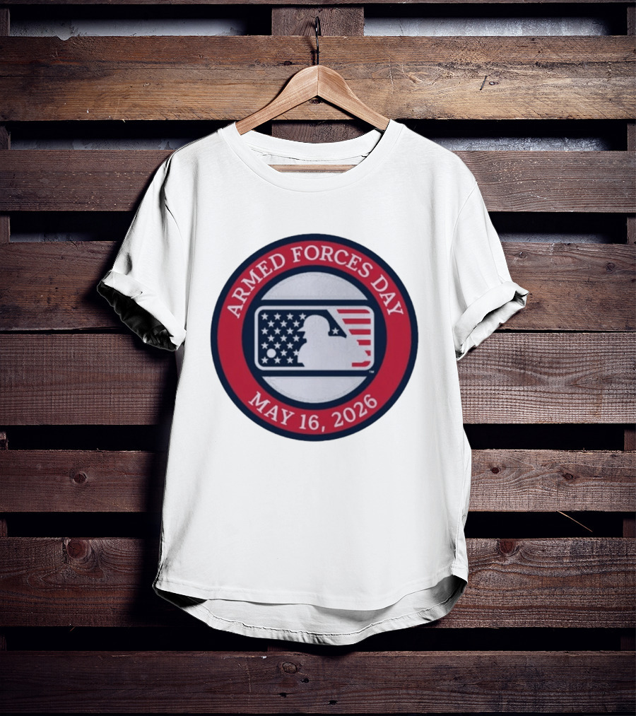 MLB Armed Forces Day May 16 2026 Stars And Stripes Circle T-Shirt