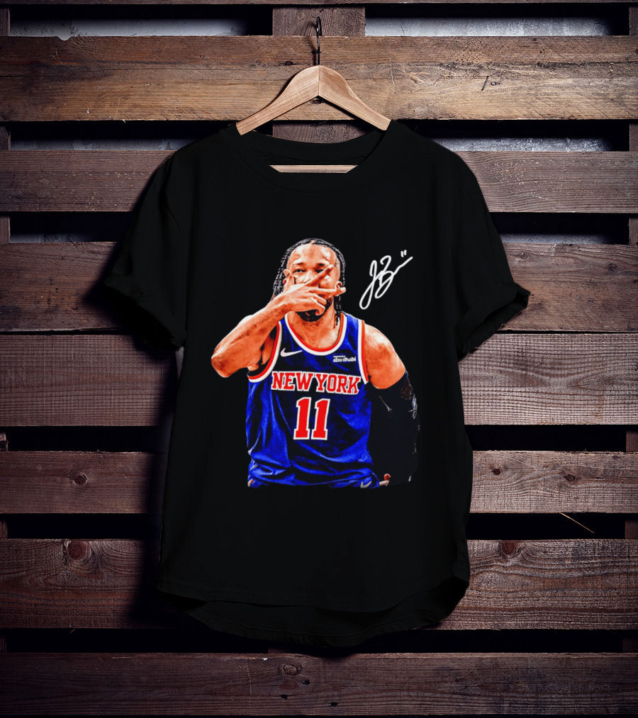 Jalen Brunson New York Knicks Jersey Number 11 Signature Series T-Shirt