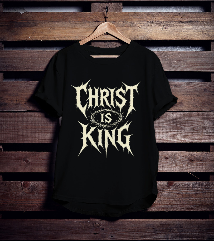 Christ Is King Metal Thorn Crown T-Shirt