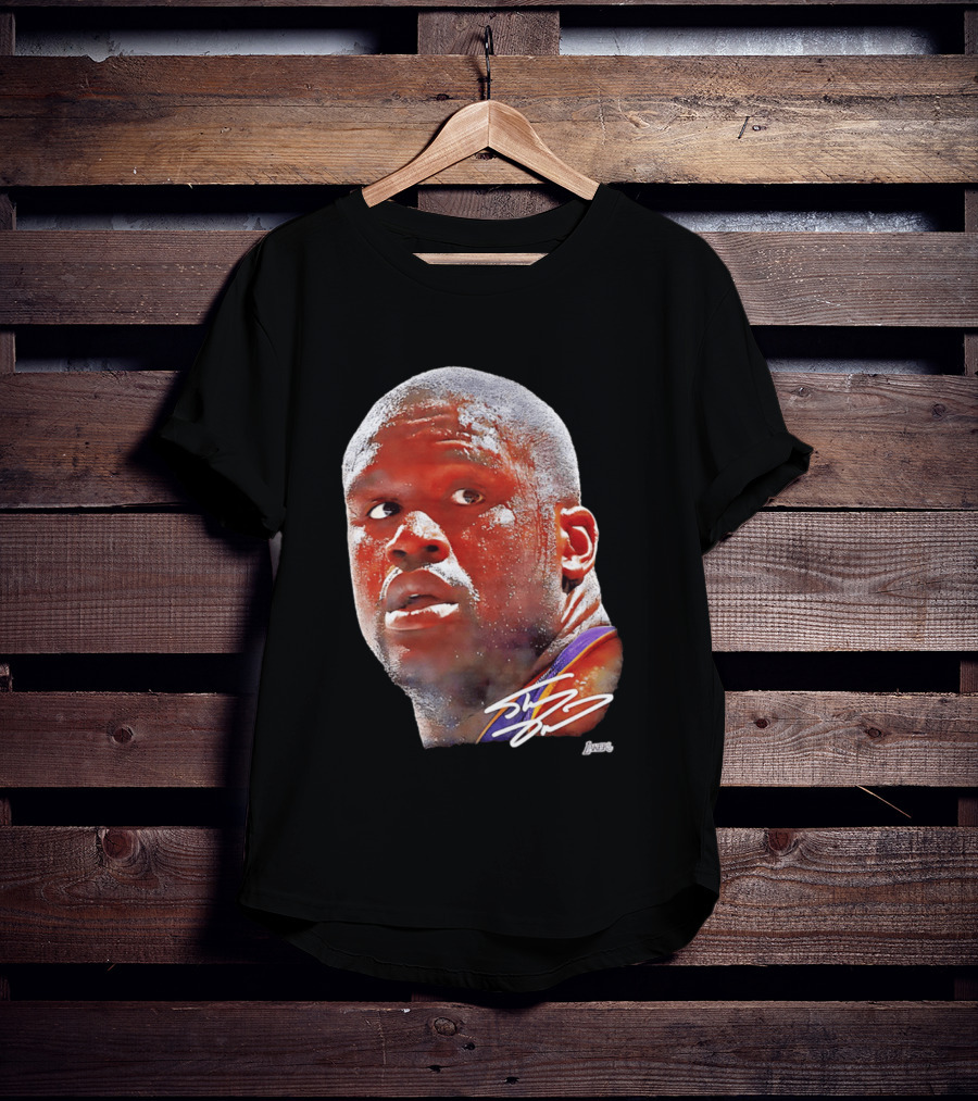Los Angeles Lakers Shaquille O'Neal Signature Big Face Legends T-Shirt