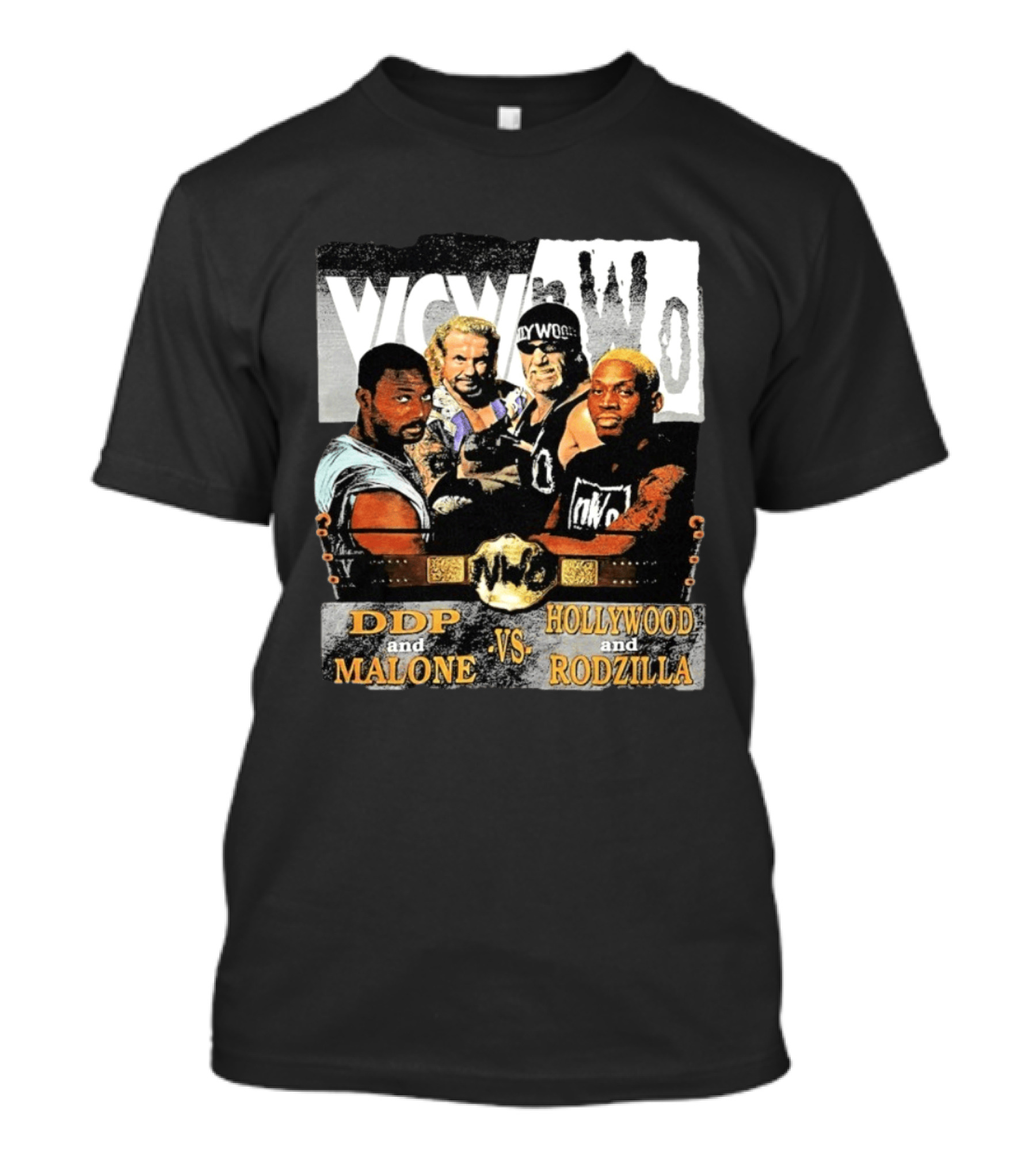 WCW NWo DDP And Malone Vs Hollywood And Rodzilla 90s Wrestling T-Shirt