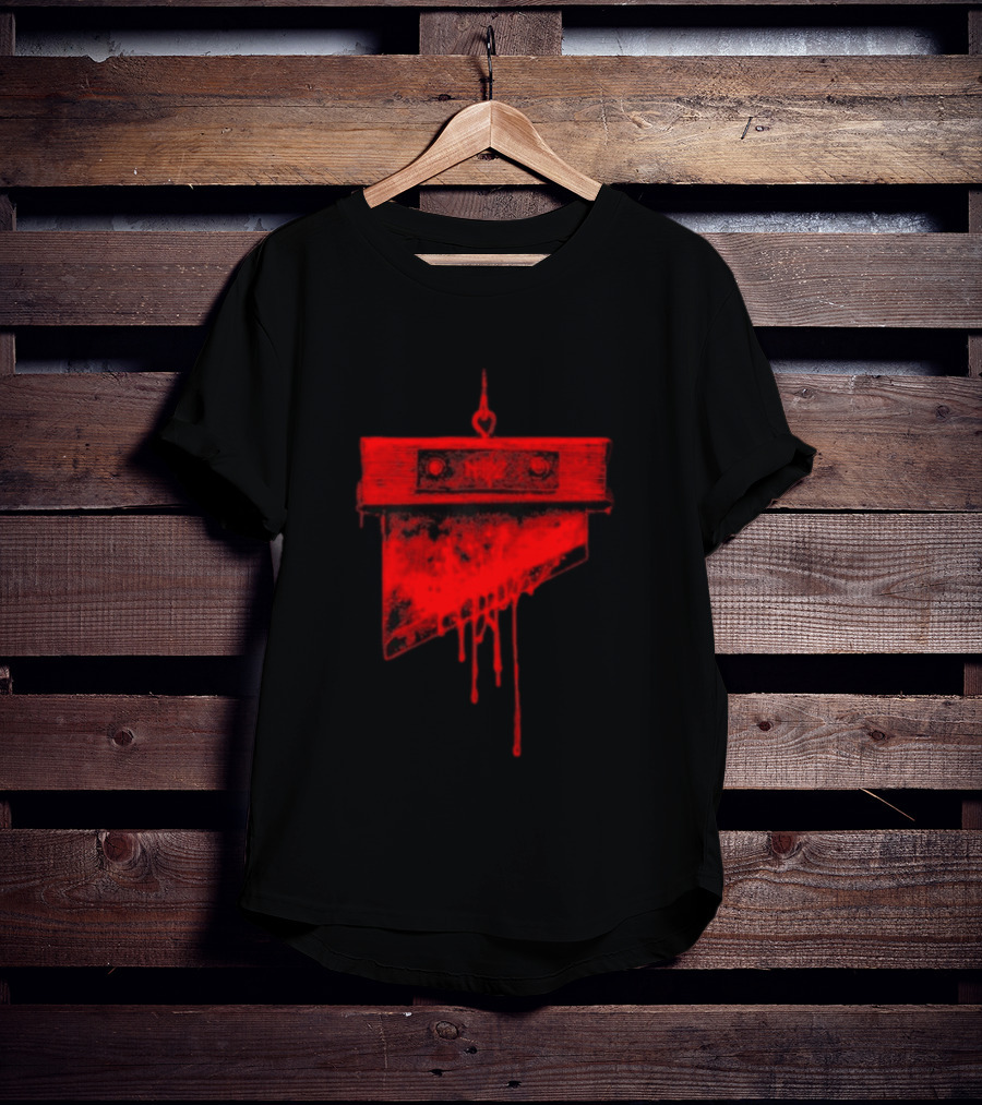 Noyz Narcos Italian Horror Story Ghigliottina Blood Dripping Guillotine T-Shirt