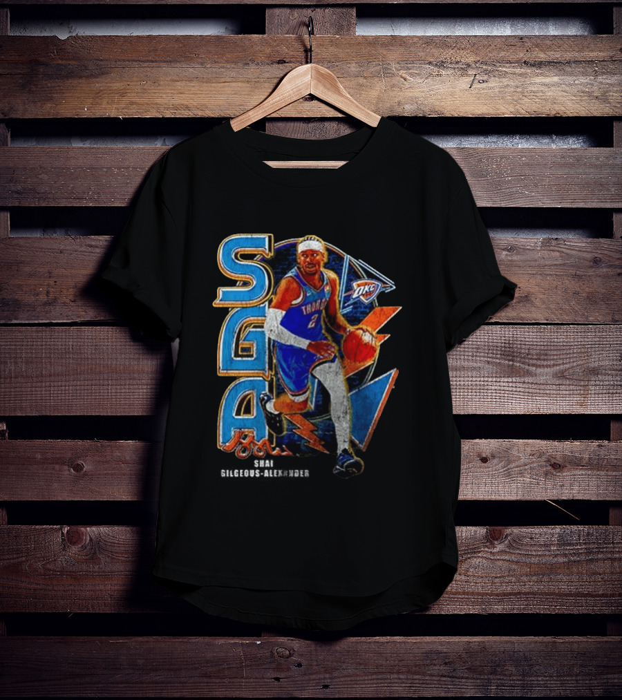 Oklahoma City Thunder Shai Gilgeous Alexander SGA MVP OKC T-Shirt