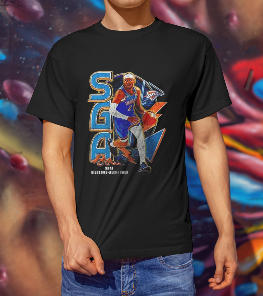 Oklahoma City Thunder Shai Gilgeous Alexander SGA MVP OKC T-Shirt