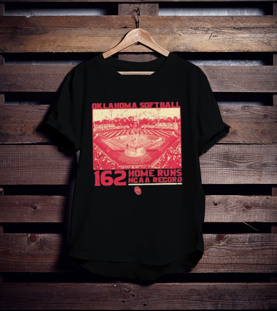 Oklahoma Softball Sooners 162 Home Runs NCAA Record Kendall Wells T-Shirt