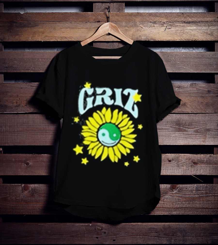 Griz Sunflower Yin Yang Starry T-Shirt