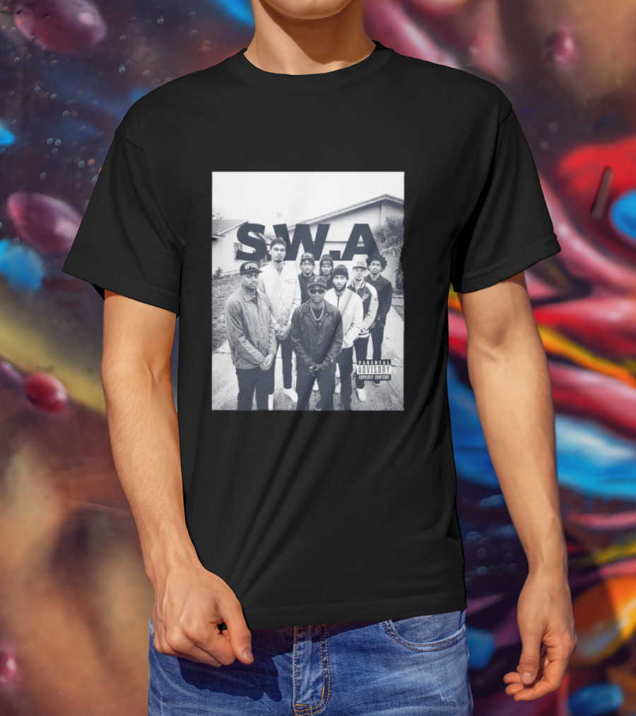 S.W.A San Antonio Spurs NBA Team Photo Iconic Streetwear T-Shirt