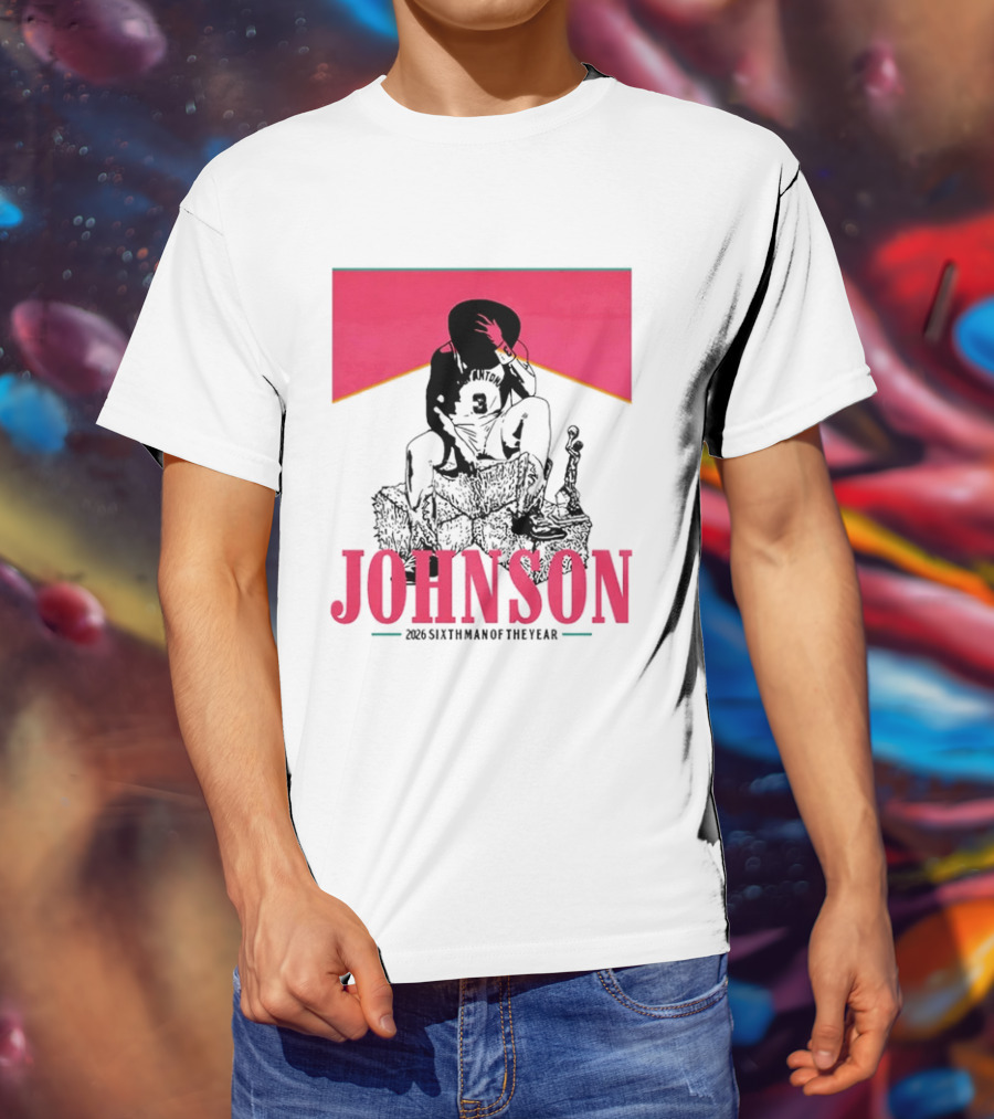 San Antonio Spurs 26 Johnson 2023 Sixth Man Of The Year T-Shirt