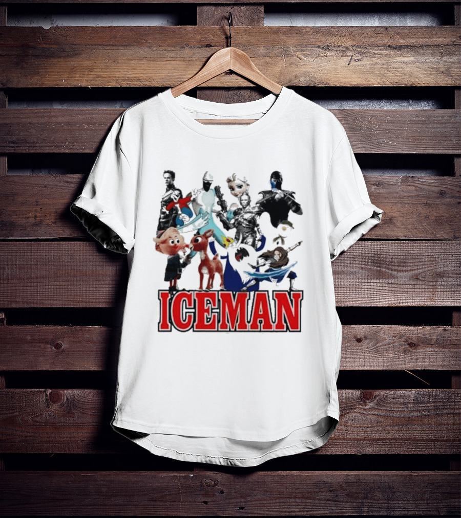 Secretclub Iceman Rudolph And Frosty Characters T-Shirt