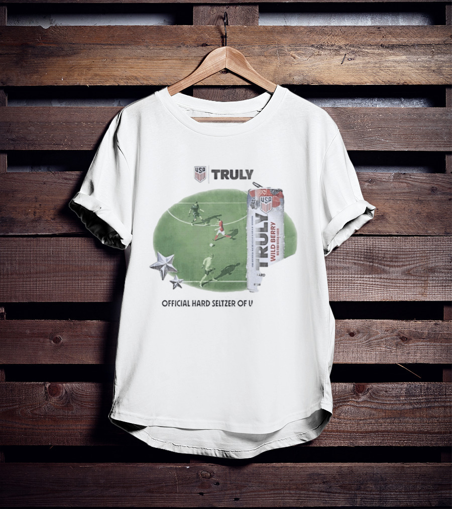 USA Truly Hard Seltzer Wild Berry Soccer Collaboration T-Shirt
