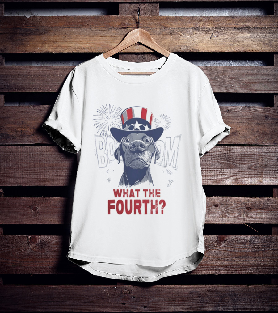 What The Fourth July 4th BOOM Fireworks USA 250th Anniversary T-Shirt