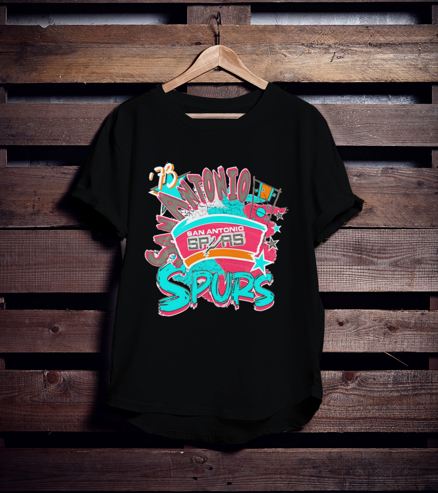 San Antonio Spurs '73 Classics Play By Play T-Shirt