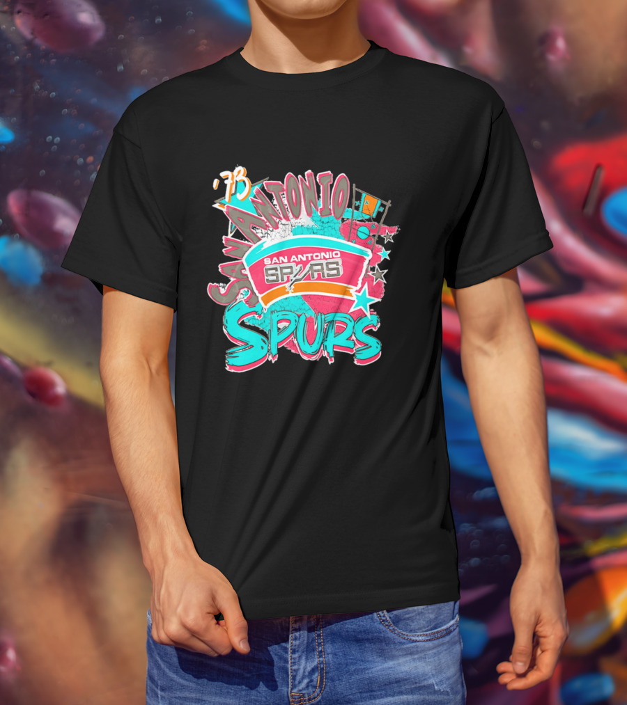 San Antonio Spurs '73 Classics Play By Play T-Shirt