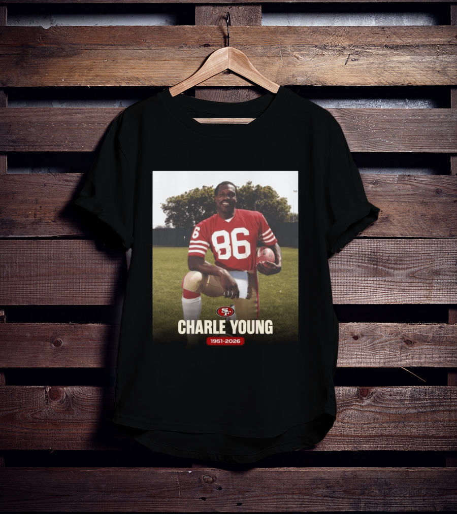 San Francisco 49ers Charle Young 86 1951 2026 T-Shirt