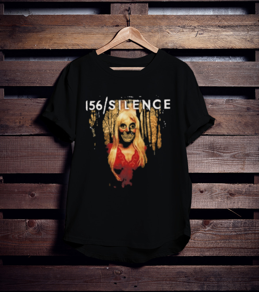 156 Silence Album Blonde Portrait With Red Dress T-Shirt
