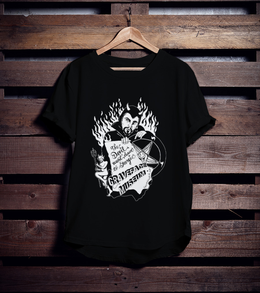 Anton LaVey Church Of Satan Graveface Museum The Devil Went Down To Georgia T-Shirt