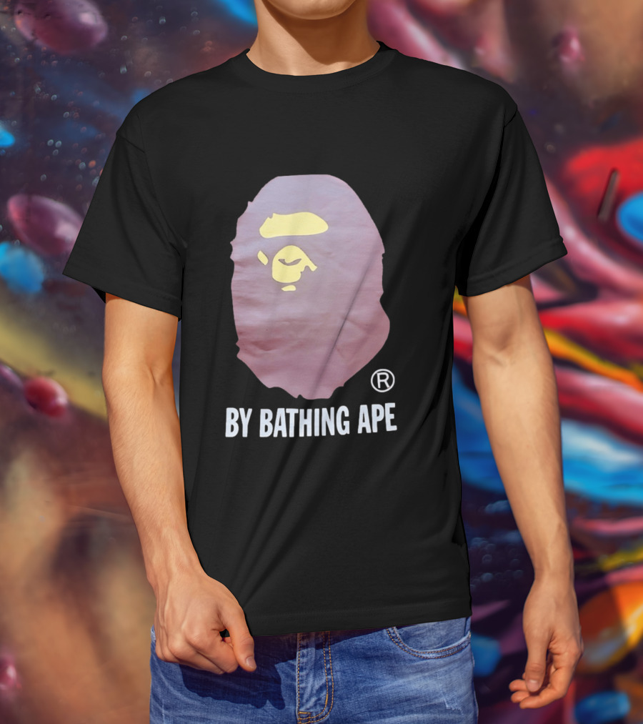 By Bathing Ape Iconic Yellow Ape Face T-Shirt