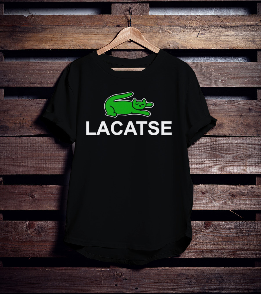 Lacatse Green Cat T-Shirt