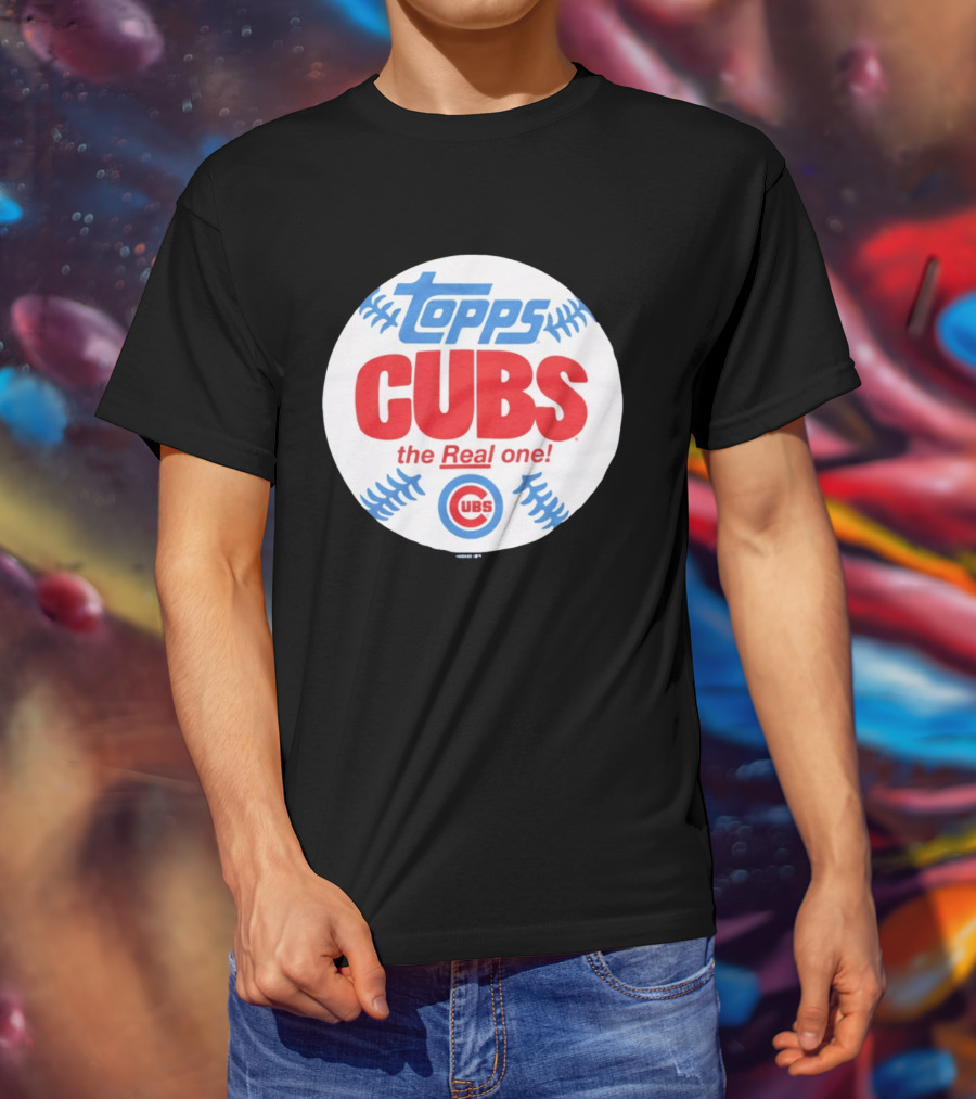 Topps Cubs The Real One Chicago Baseball T-Shirt