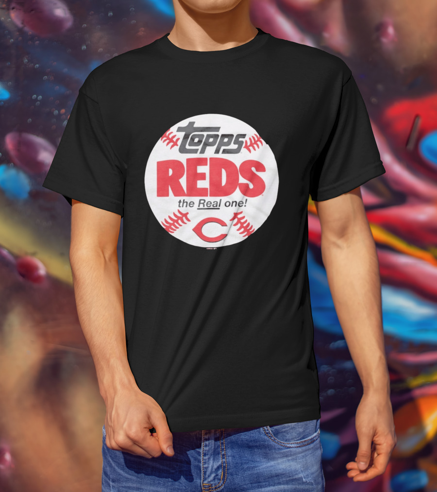 Topps Baseball Reds The Real One Cincinnati T-Shirt